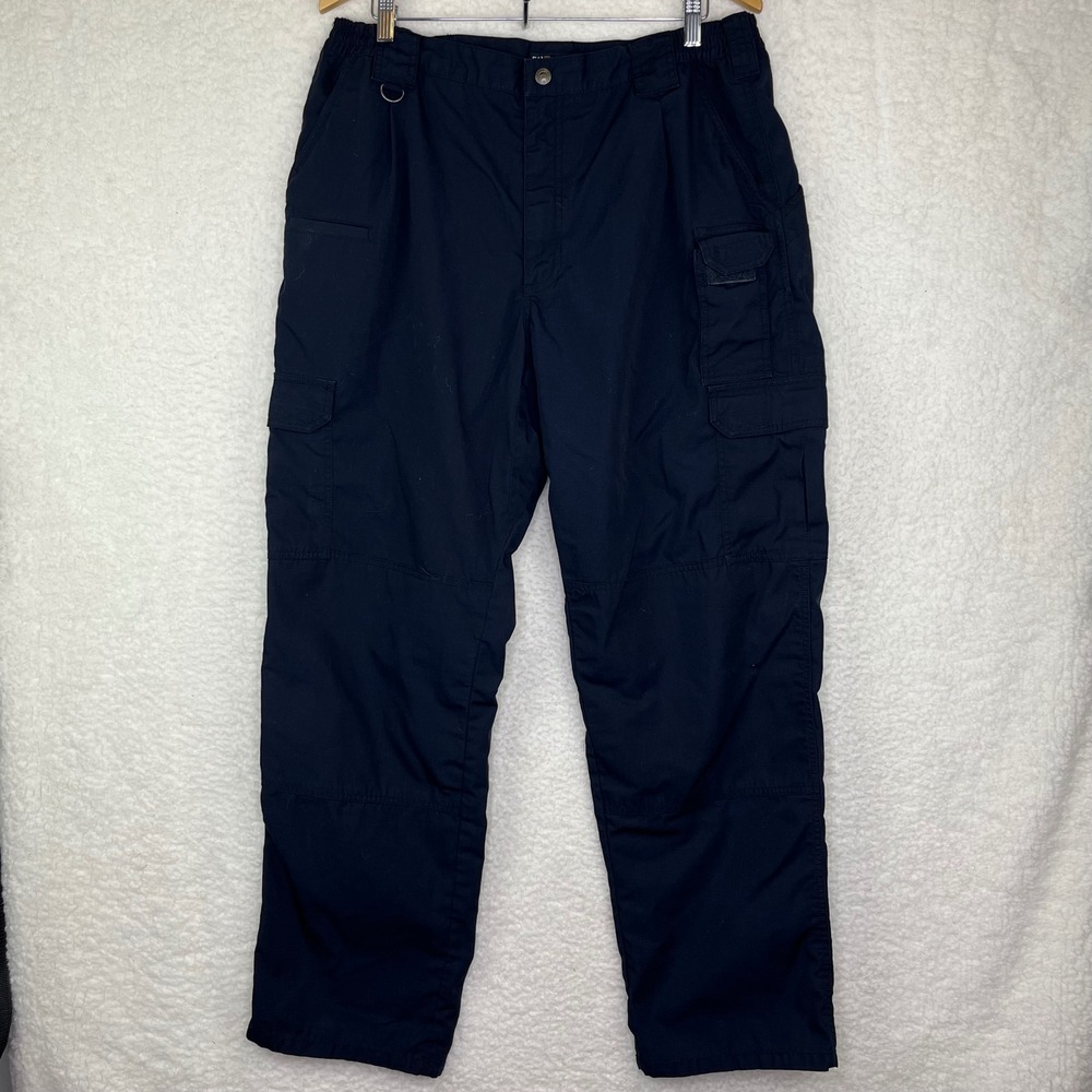 5.11‎ Tactical Series Mens 38x32 Navy Blue Ripstop Cargo Work Pants 74273